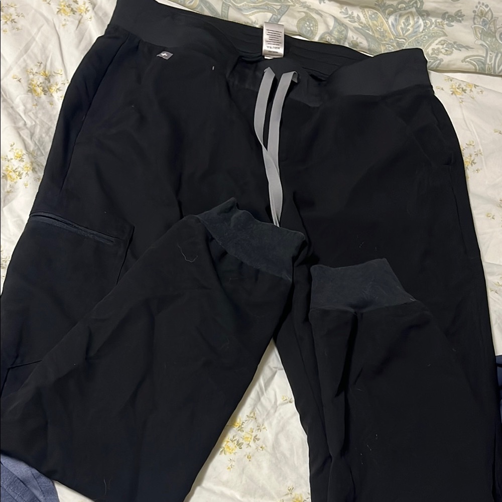 Figs Black Jogger Pants